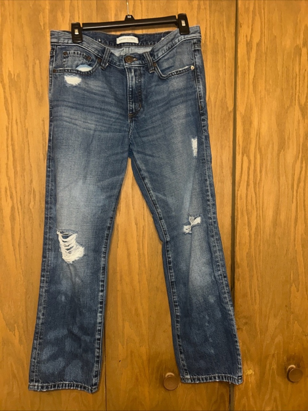 Banana Republic Blue Denim Boyfriend Jeans with Branded Button 27x27